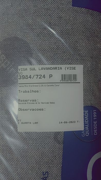 Tapete pelo alto grosso