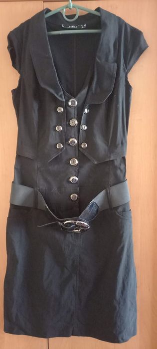 Чорне плаття з рубашкою