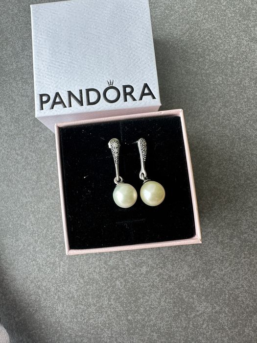 Pandora оригинал,Пандора,  кольцо Pandora,серебро, золото, серьги пандора