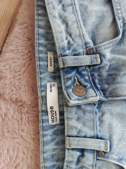 HOUSE Spodnie Jeansowe Baggy r.34-36