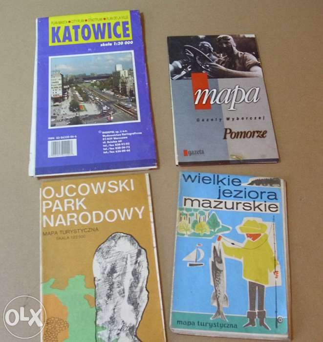 Mapy - Polska Węgry Mazury Karkonosze - Zestaw