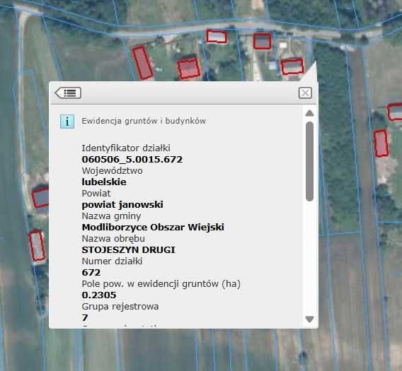 Stojeszyn II działka 23 ar z projektem