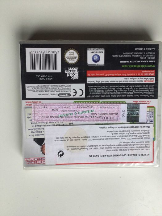 NintendoDS- My Health Coach Stop Smoking With Allen Carr (selado)