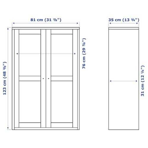 Vitrina HAVSTA cor branca