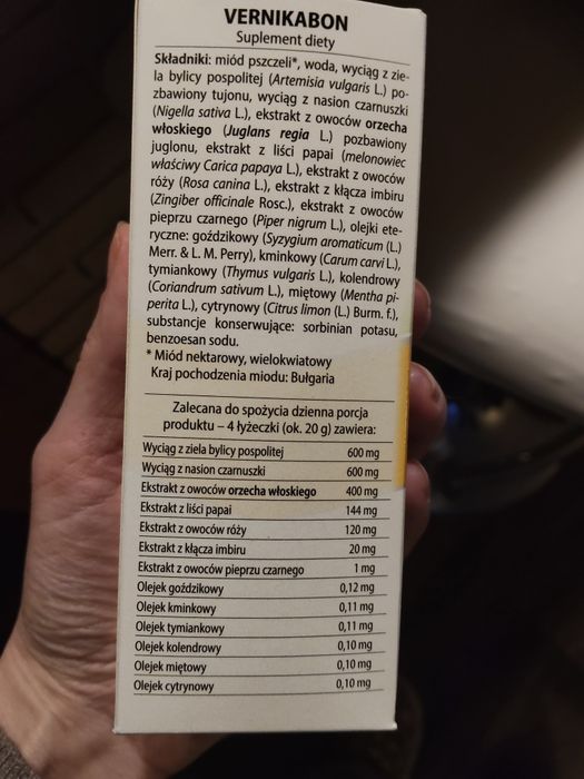 Vernikabon suplement diety