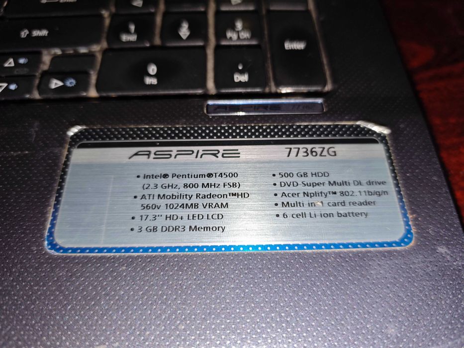 Ноутбук ACER Aspire 7736ZG