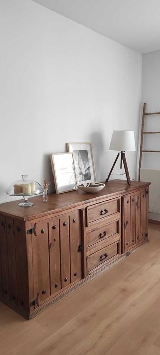 aparador estilo mexicano em madeira maciça como novo