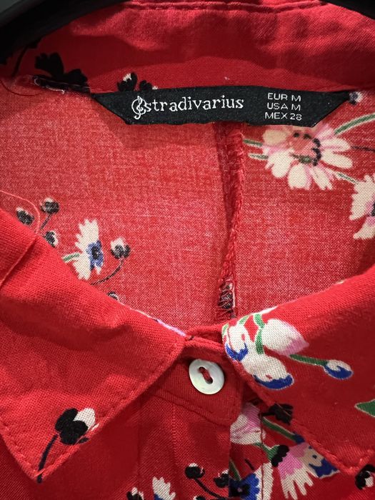 Koszulowa sukienka w kwiaty