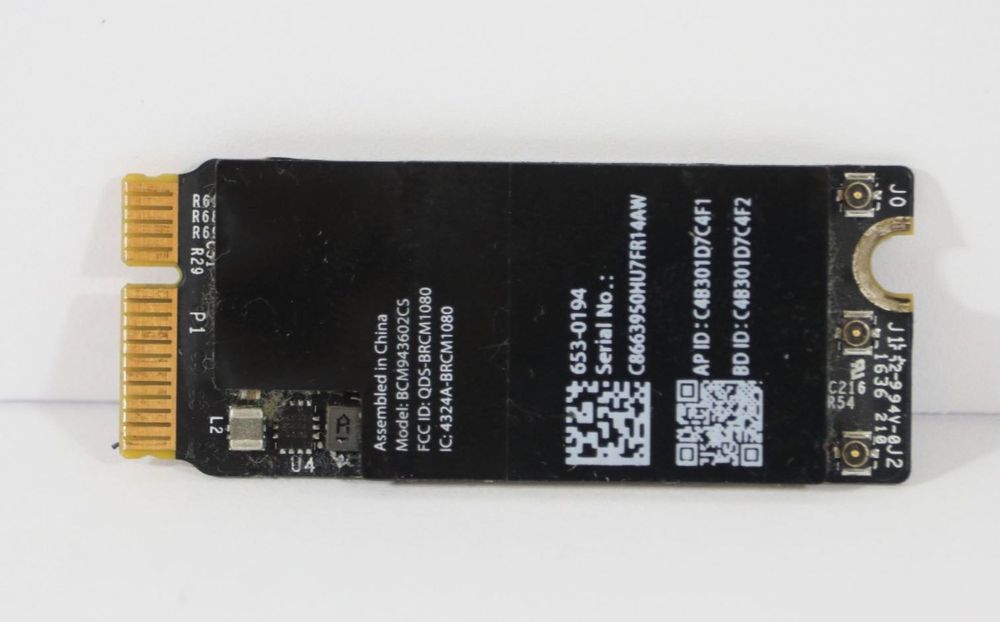 Módulo Wi-Fi e Bluetooth original Apple para MacBook Pro 15" 2015.