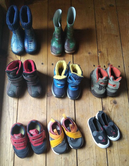 duży zestaw zadbanych bucików 22 - 7zł para