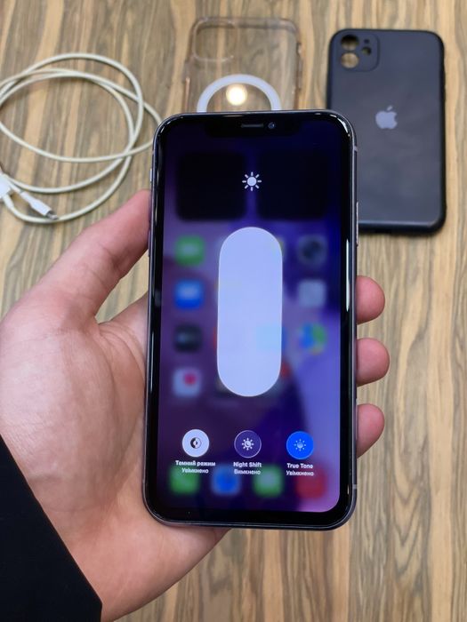 ‼️ iPhone 11 128GB фіолетовий, гарний стан, 2 чохли + кабель