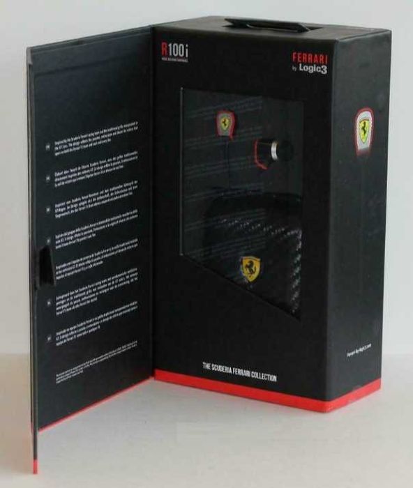 Auriculares Ferrari by  Logic3 Scuderia R100i (preto)