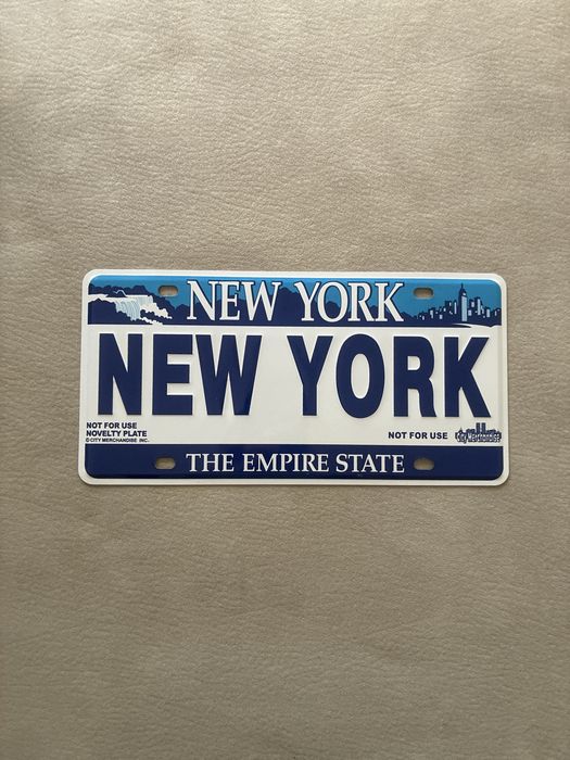 Placa matricula new york n