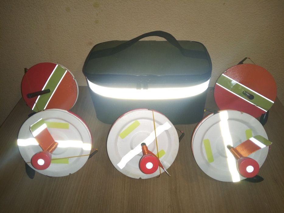 ТОПОВЫЕ светящиеся кружки (жерлицы) на ЩУКУ  От Петровича 10шт в сумке