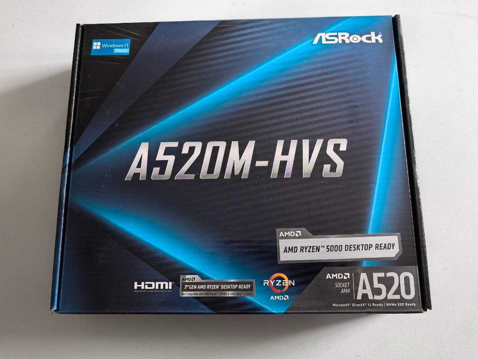 Płyta ASRock A520M-HVS /AMD A520M/DDR4/SATA3/M.2 NOWA Gwarancja