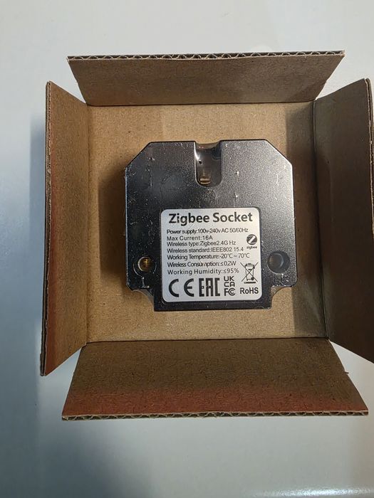 Zigbee Smart Socket Module with Energy Meter – Black64171731132290122