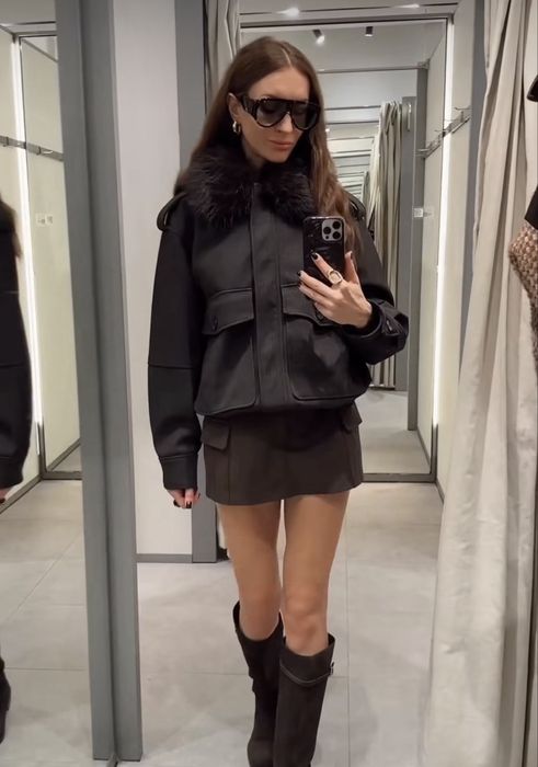 Куртка zara M, L  бомбер