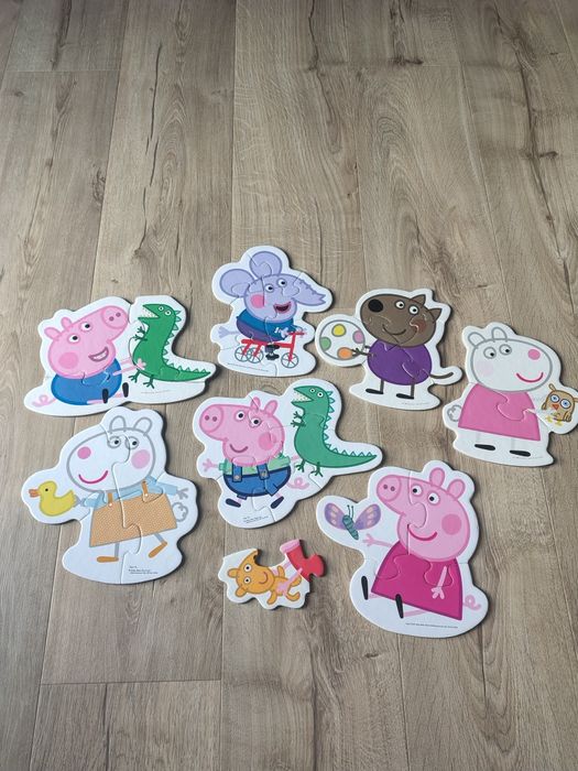 puzzle układanka dla dzieci z popularnej bajki Peppa