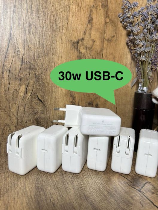Apple USB-C 30w оригінальний блок живлення А2164 А1882 type-c 30w