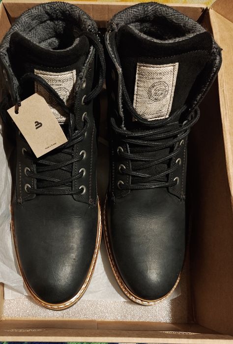 Кожаные ботинки Bullboxer 44 Black