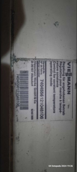 Viessmann Vitopend WHE0 panel sterujący elektronika z czujnikami