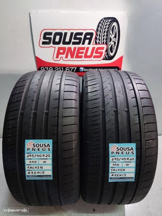 2 pneus como novos 295-40r20 falken - oferta dos portes