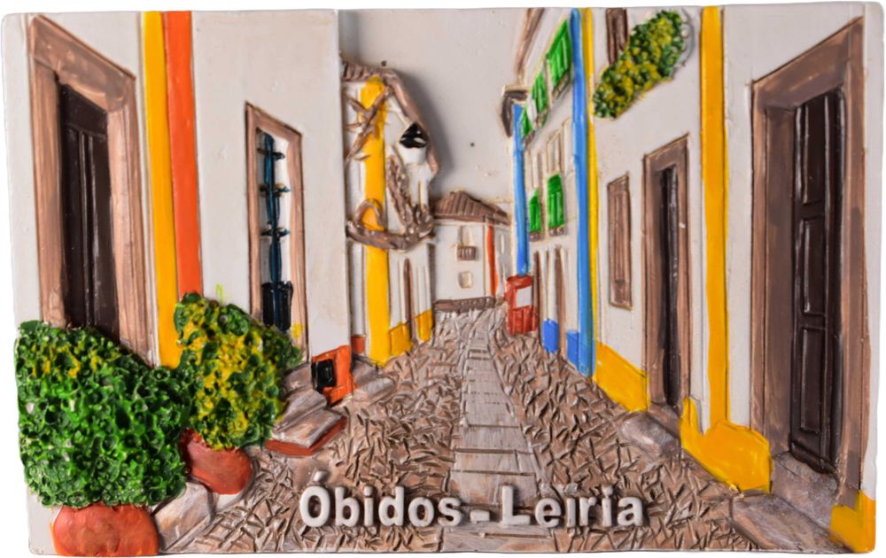 Vila de óbidos - Escultura íman de frigorífico