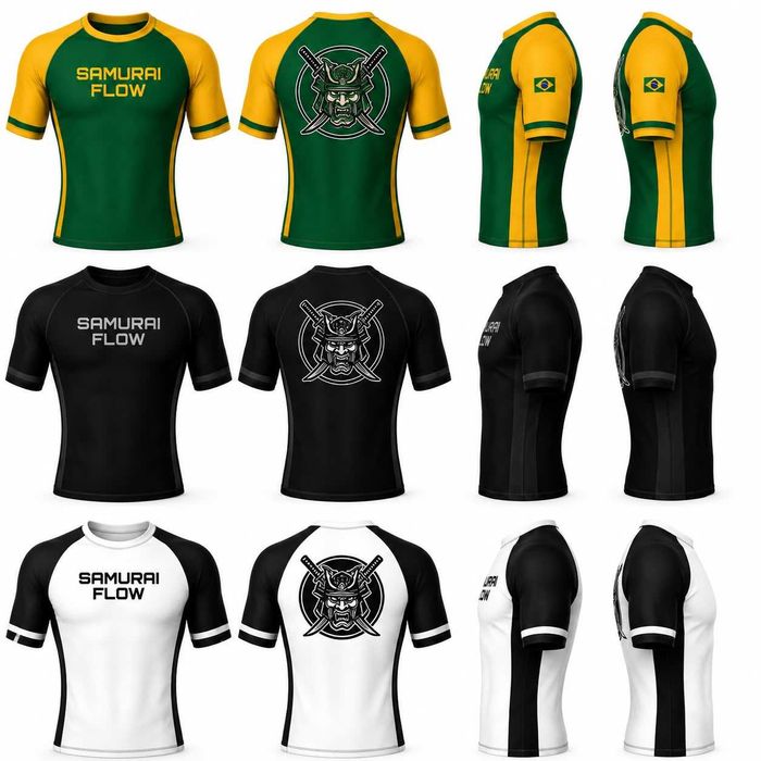 Rashguard jiu jitsu Samurai Flow