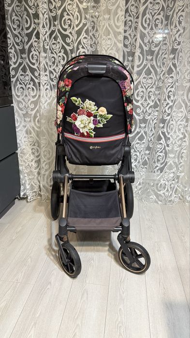 Дитячий візок cybex priam spring blossom прогулянкова коляска