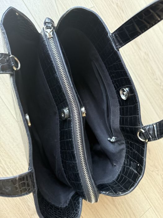 Torebka Reserved czarna shoperka