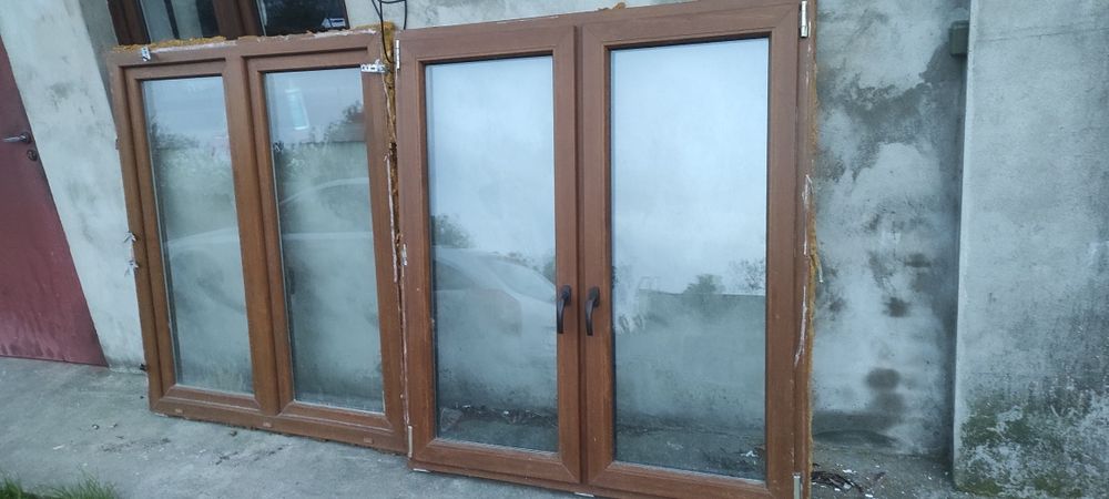 Okna plastikowe 130x145 dwuskrzydłowe