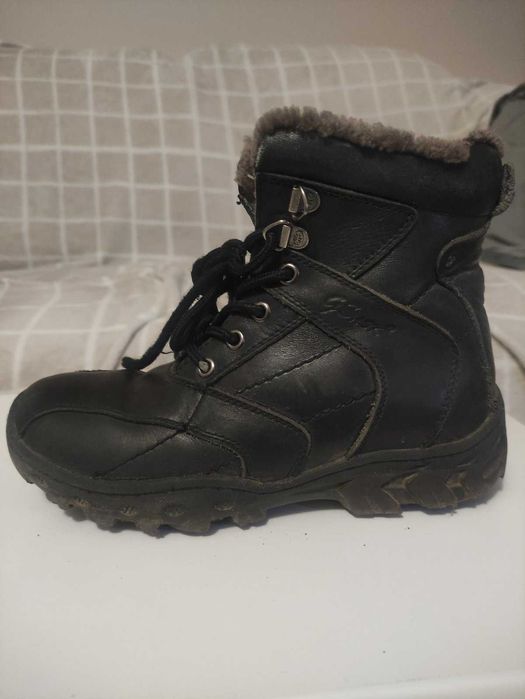 Зимові черевики, чорні, фірма GSask, 35 розмір 22,5 см для хлопчика