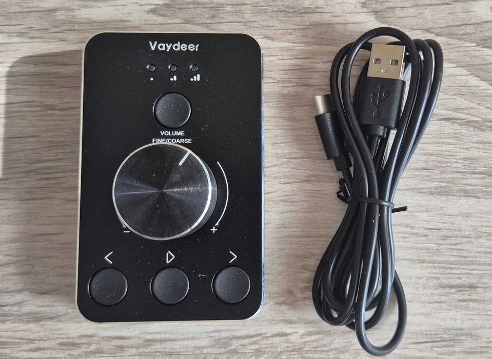 Vaydeer Regulacja głośności USB Adjuster audio do komputera głośników