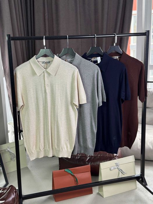 Мужская футболка поло Corneliani футболка с вышивкой Корнелиани