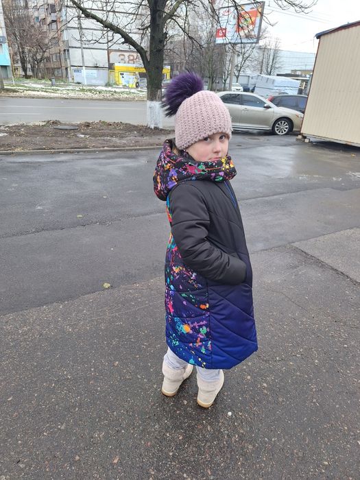 Зимний пуховик пальто на девочку