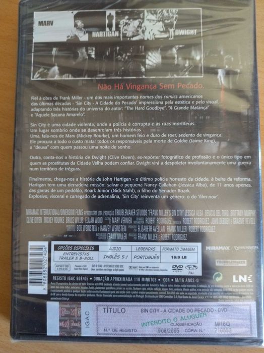 Sin city novo em dvd