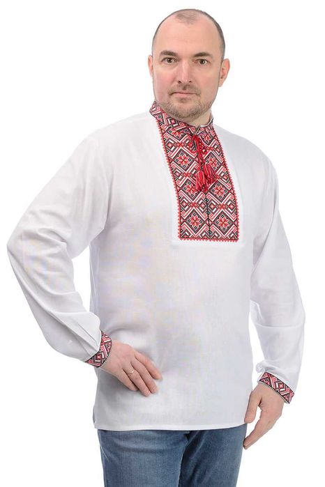 Чоловіча вишита сорочка вишиванка (біла)