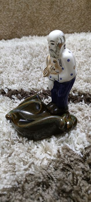 Статуэтка. Рыбак и золотая рыбка.