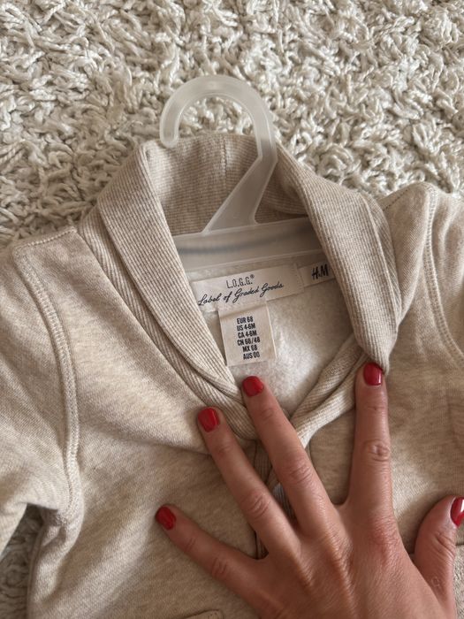 Дитячий кардиган H&M L.O.G.G., розмір 68 (4–6 міс.)
