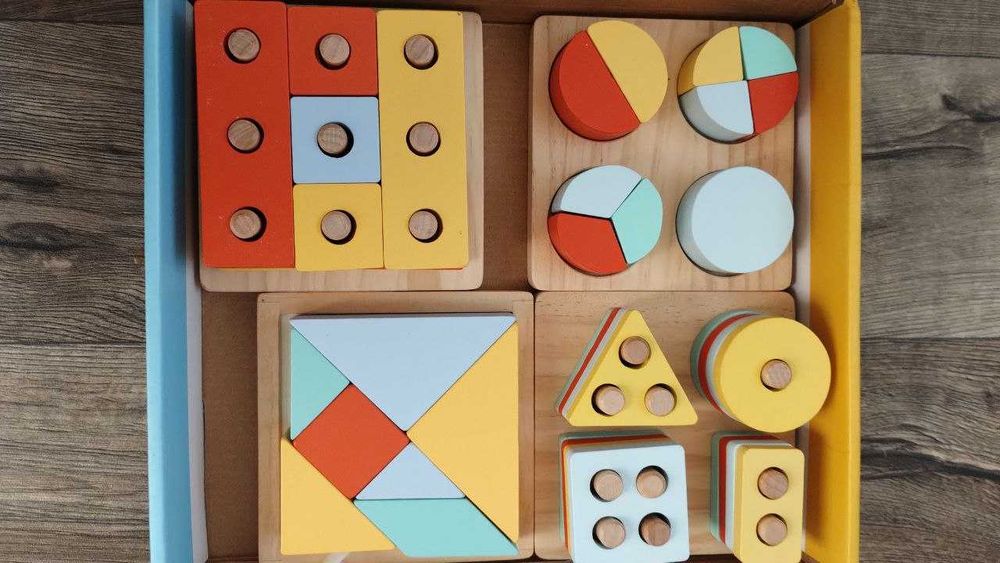 Набір дерев'яної геометрики Kabi Montessori series 4 в 1 GR2530