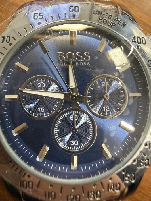 Relógio Hugo Boss Cronógrafo Aço com Mostrador Azul