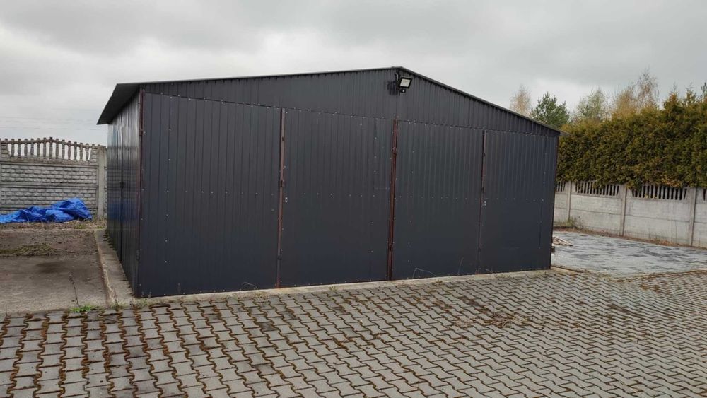 Garaż blaszany dwustanowiskowy