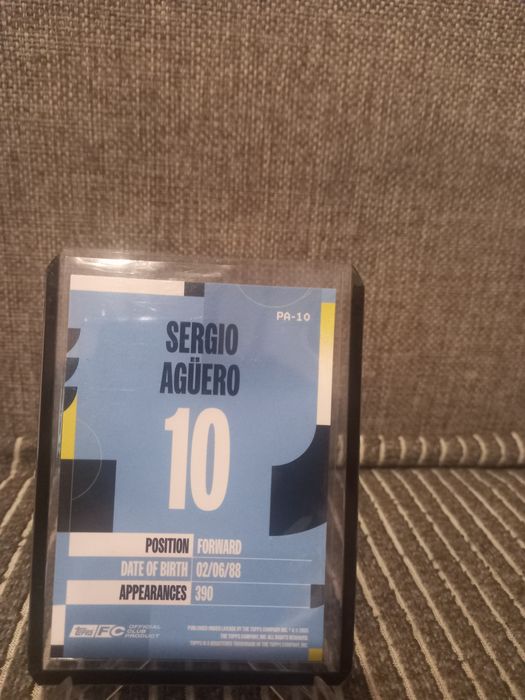 Topps team set 2024-2025 manchester city sergio aguero pathway case hit