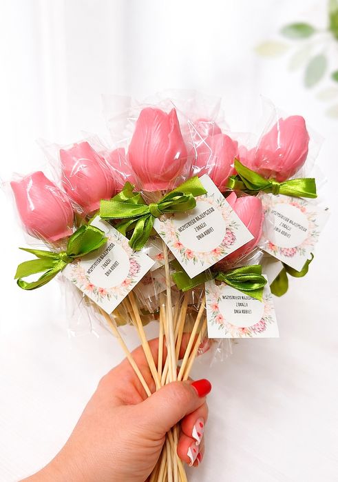 Kwiaty mydlane tulipany