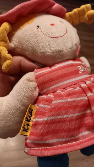 Lalka dla niemowląt szeleszcząca z gryzakami