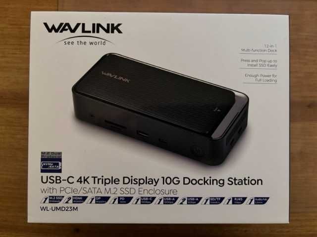 WAVLINK USB-C 4K Docking Station 3 monitores 10G