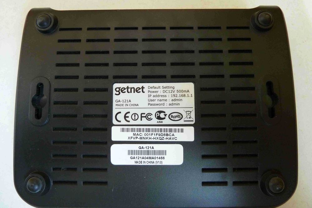 Модем ADSL2/2+ Getnet GA-121A
