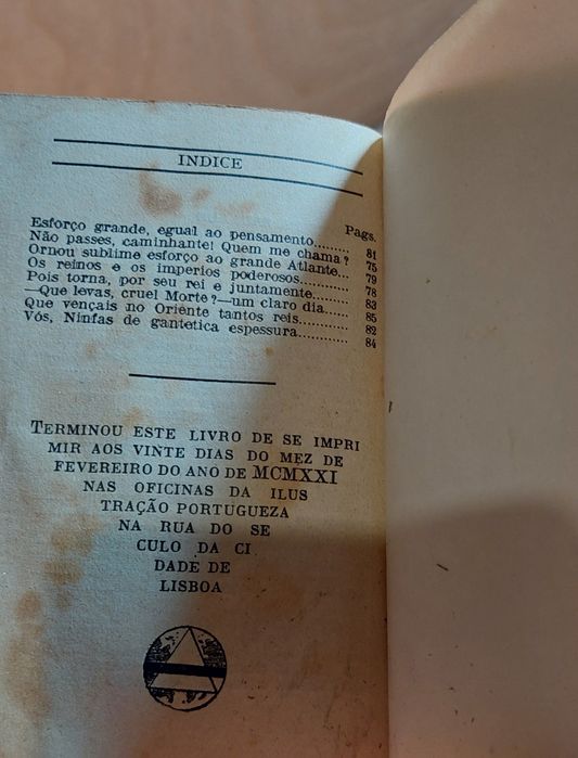 Sonetos do Amor, da Saudade, da Gloria - Camões (1921, Edições Delta)