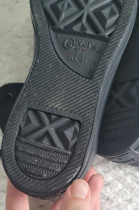 Converse 37 czarne za kostkę