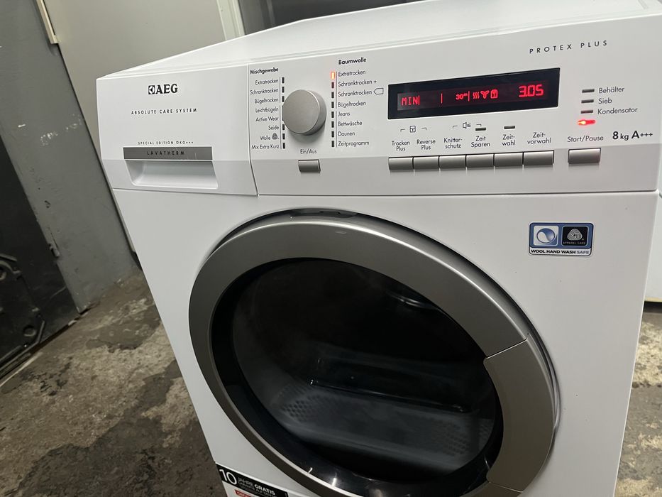 Suszarka AEG 8kg z pompą ciepła |12msc |BD stan |Dowóz
